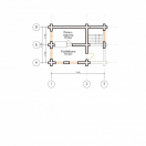 План Банный комплекс 6х6, 1 этаж
