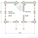 План дом 8x5,3 без навеса 1 этаж