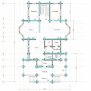 План Дом 13,3x15,6 1 этаж