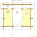 План Дом 9x6 2 этаж