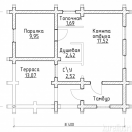 План дом-баня 8,4x7,2