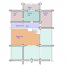 План Дом 12x14,4 2 этаж